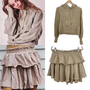 LoveShackFancy Linette Top and Ruffle Skirt 2 Pcs Set